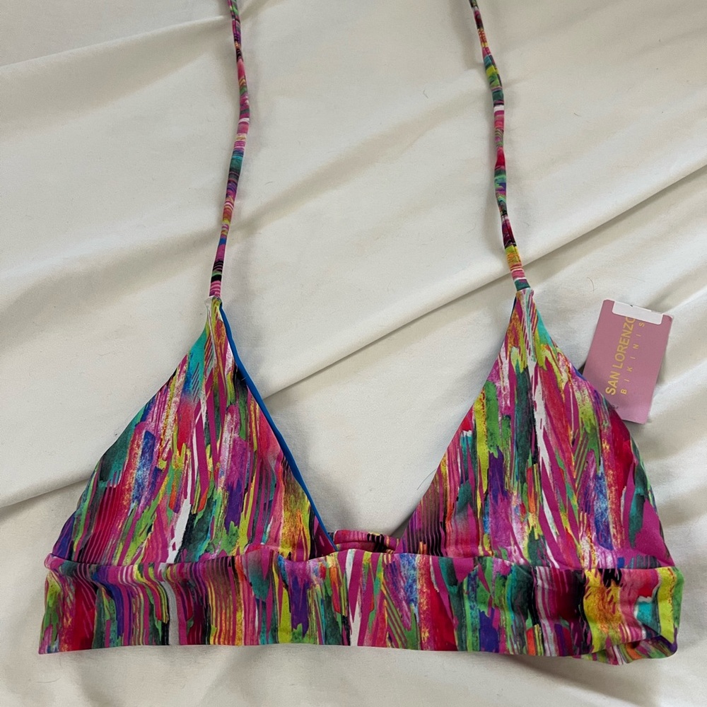 Colorful Strappy Bikini Top